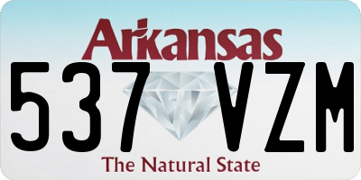 AR license plate 537VZM