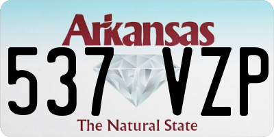 AR license plate 537VZP