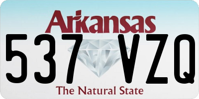 AR license plate 537VZQ