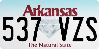 AR license plate 537VZS