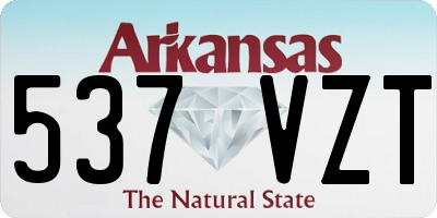 AR license plate 537VZT