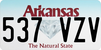 AR license plate 537VZV