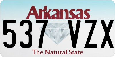 AR license plate 537VZX