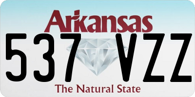 AR license plate 537VZZ