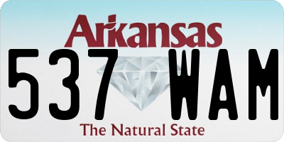 AR license plate 537WAM