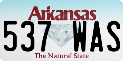 AR license plate 537WAS