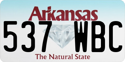 AR license plate 537WBC