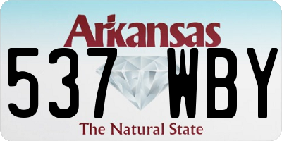 AR license plate 537WBY