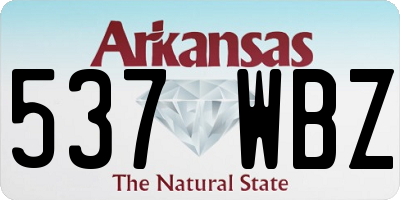 AR license plate 537WBZ