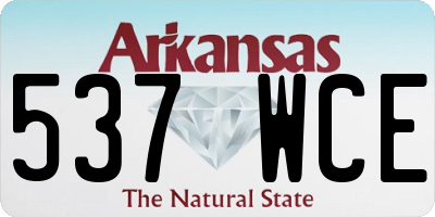 AR license plate 537WCE