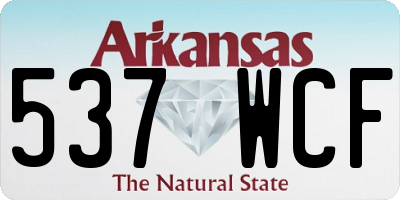 AR license plate 537WCF