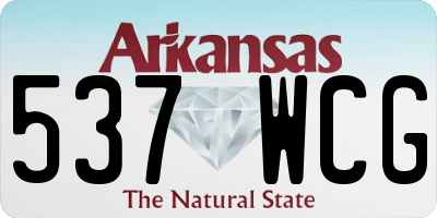 AR license plate 537WCG