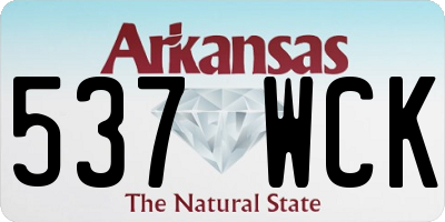 AR license plate 537WCK