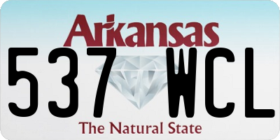AR license plate 537WCL