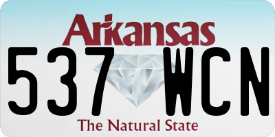 AR license plate 537WCN