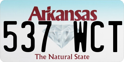 AR license plate 537WCT