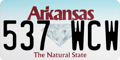 AR license plate 537WCW