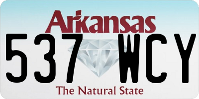 AR license plate 537WCY