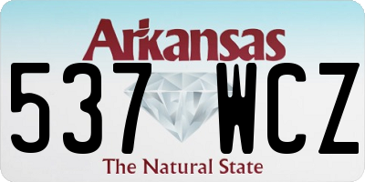 AR license plate 537WCZ
