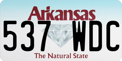 AR license plate 537WDC