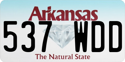 AR license plate 537WDD