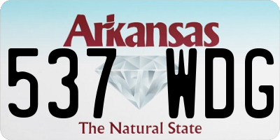 AR license plate 537WDG