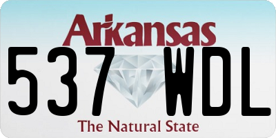 AR license plate 537WDL