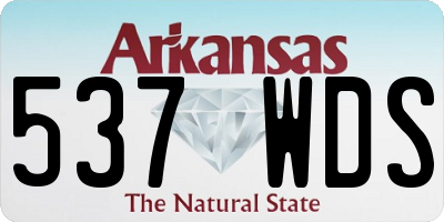 AR license plate 537WDS