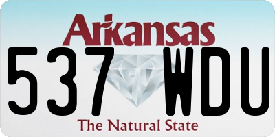 AR license plate 537WDU