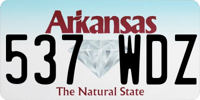 AR license plate 537WDZ