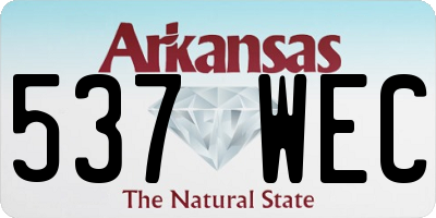 AR license plate 537WEC