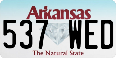 AR license plate 537WED