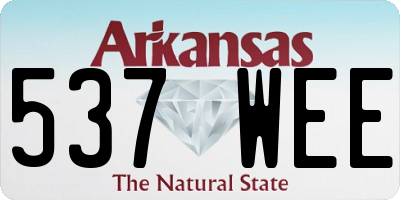 AR license plate 537WEE