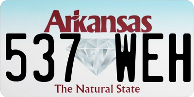 AR license plate 537WEH