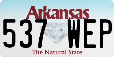 AR license plate 537WEP