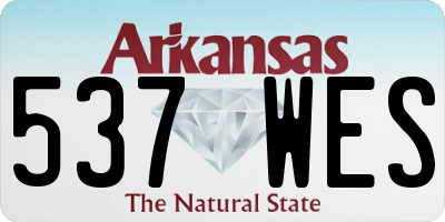 AR license plate 537WES