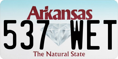 AR license plate 537WET