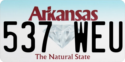 AR license plate 537WEU