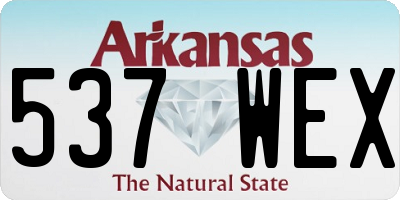 AR license plate 537WEX