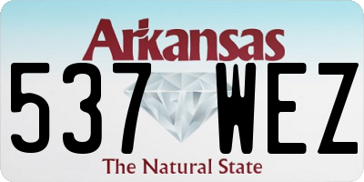 AR license plate 537WEZ