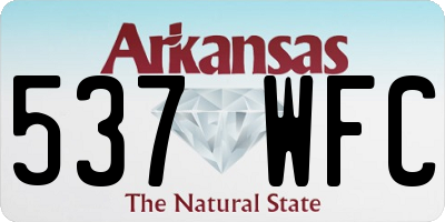 AR license plate 537WFC