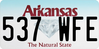 AR license plate 537WFE