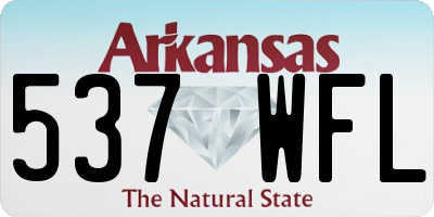 AR license plate 537WFL