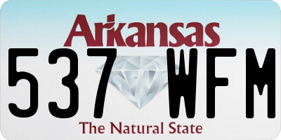 AR license plate 537WFM