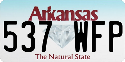 AR license plate 537WFP