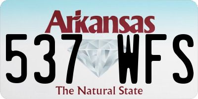 AR license plate 537WFS