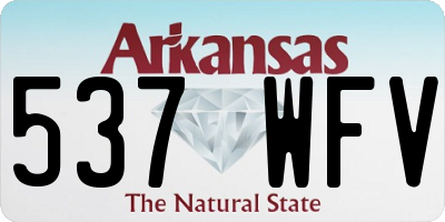 AR license plate 537WFV