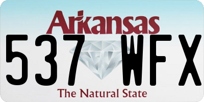 AR license plate 537WFX