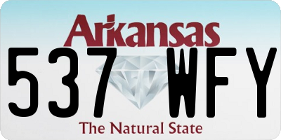 AR license plate 537WFY