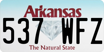 AR license plate 537WFZ